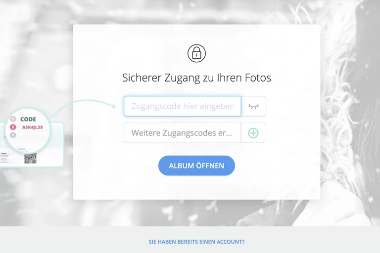 Sicherer Zugang zu Ihren Fotos